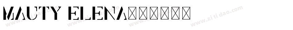 Mauty Elena字体转换